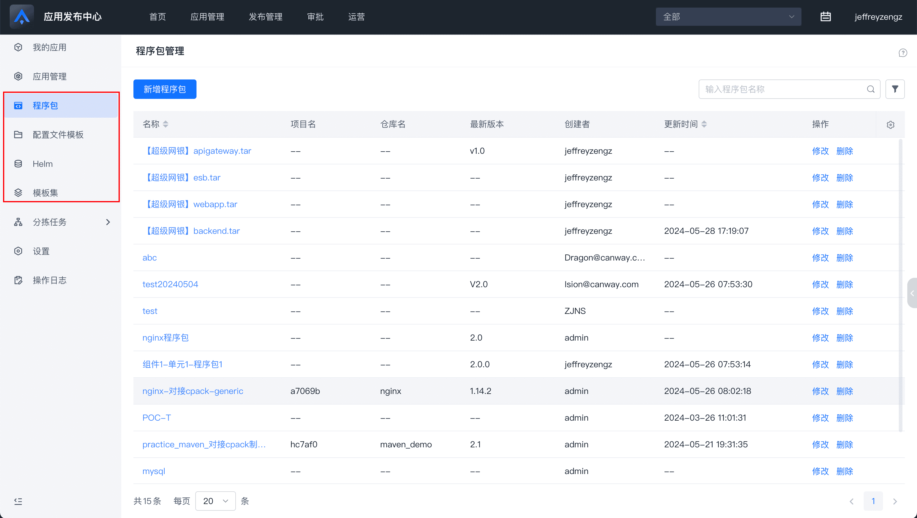 发布介质统一规范管理